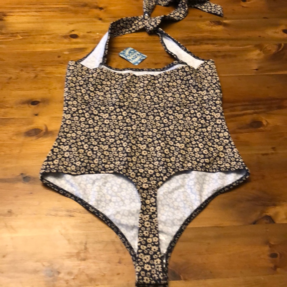 Free People Talk Back Floral Bodysuit Small New - Picture 6 of 7
